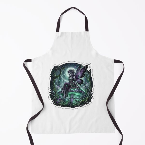 Item preview, Queen of the Enchanted Dark — Goth Fairy Mushroom Halloween designed and sold by AbbasSaqib.