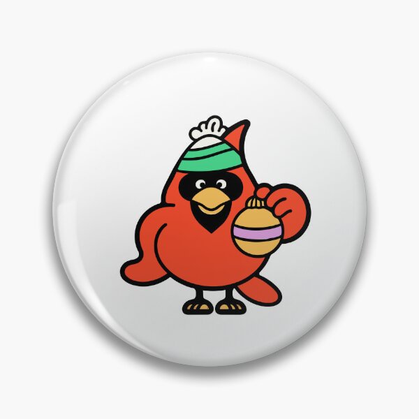 Item preview, Cardinal with a Christmas Ornament designed and sold by BysonDesigns.