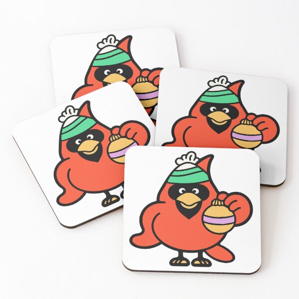 Item preview, Cardinal with a Christmas Ornament designed and sold by BysonDesigns.
