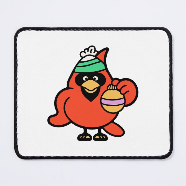 Item preview, Cardinal with a Christmas Ornament designed and sold by BysonDesigns.
