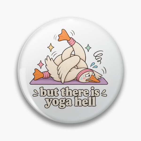 Item preview, But There Is Yoga Hell Funny Goose Yoga Shirt designed and sold by LASTIQUE-dd.