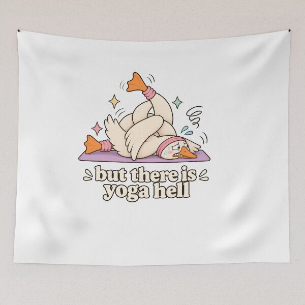 Item preview, But There Is Yoga Hell Funny Goose Yoga Shirt designed and sold by LASTIQUE-dd.
