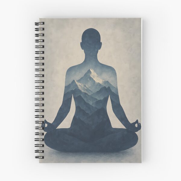 Item preview, Mountain Meditation - Inner Strength Yoga Silhouette designed and sold by My Artprintz.