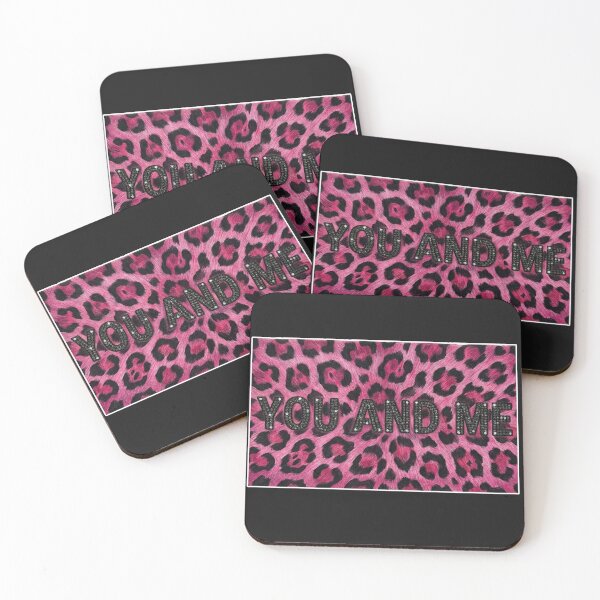 Item preview, Pink Leopard Print You and Me Rhinestone Typography designed and sold by MaRCAStro.