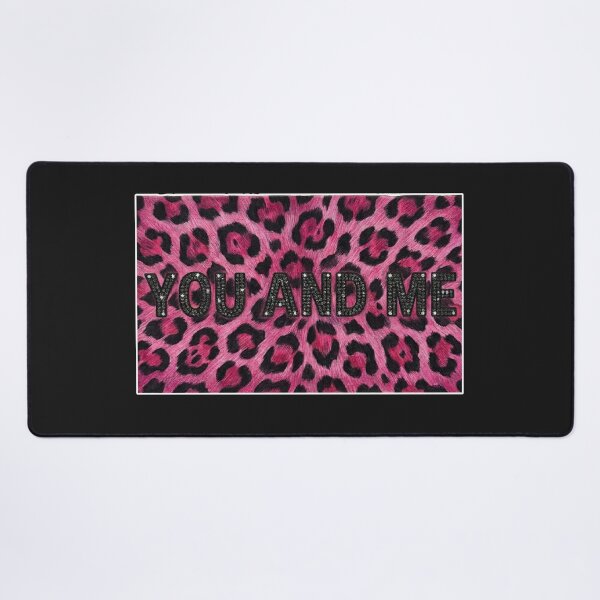 Item preview, Pink Leopard Print You and Me Rhinestone Typography designed and sold by MaRCAStro.