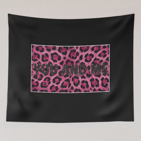 Item preview, Pink Leopard Print You and Me Rhinestone Typography designed and sold by MaRCAStro.