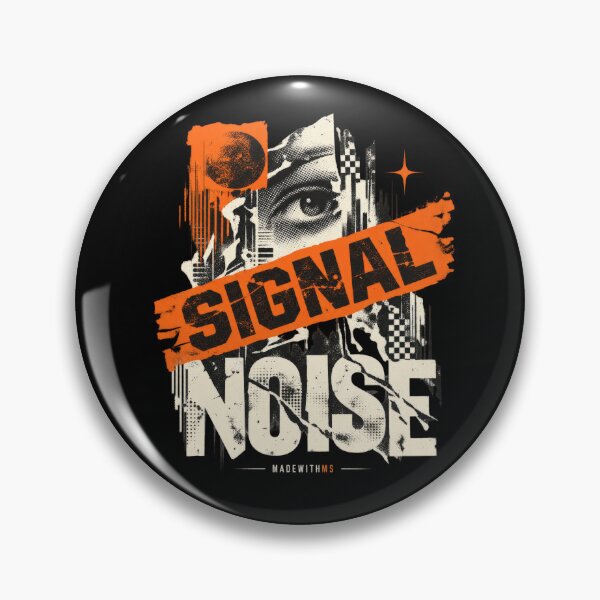 Item preview, Signal Through Noise Grunge Punk Collage designed and sold by MadeWithMS.