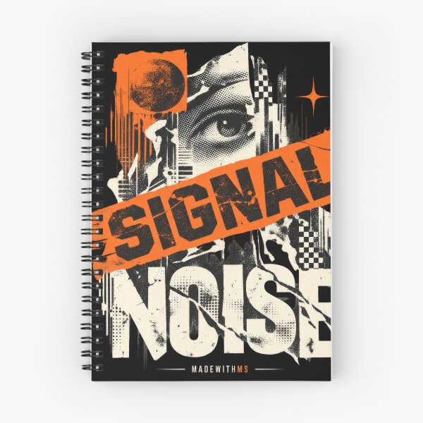 Item preview, Signal Through Noise Grunge Punk Collage designed and sold by MadeWithMS.