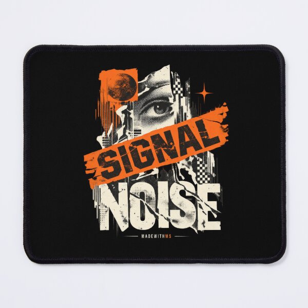 Item preview, Signal Through Noise Grunge Punk Collage designed and sold by MadeWithMS.