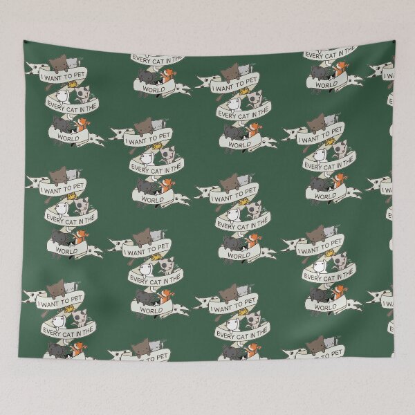 Item preview, I want to pet every cat in the world Premium T-Shirt designed and sold by OldmapsZZ.