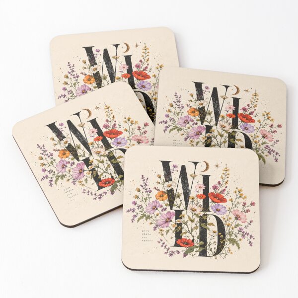 Item preview, Grow Where You Wander Wildflower Botanical Boho Art designed and sold by MetaModel Editions.