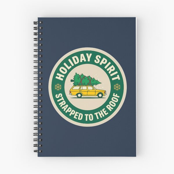 Item preview, Holiday Spirit Strapped To Roof Car Badge designed and sold by DripCultureLab.