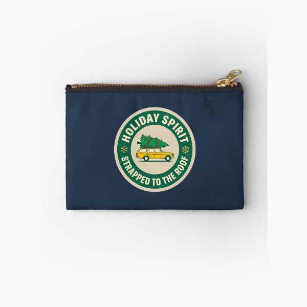 Item preview, Holiday Spirit Strapped To Roof Car Badge designed and sold by DripCultureLab.