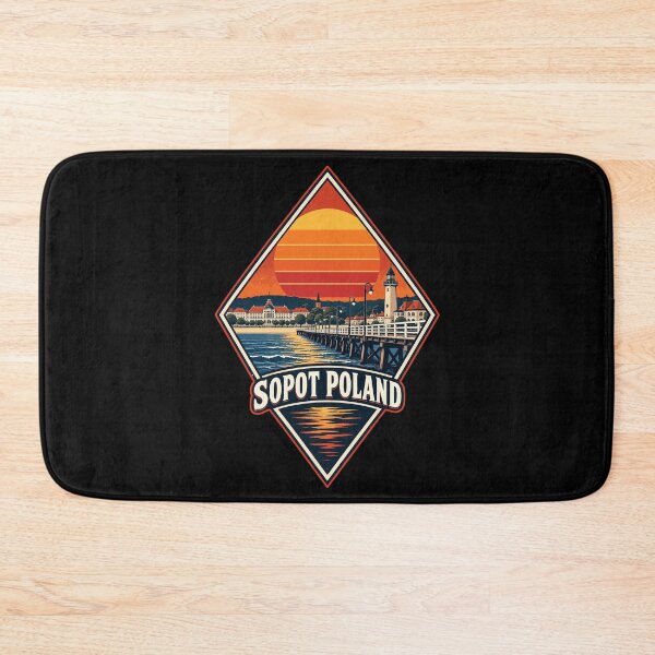 Item preview, Sopot Trojmiasto Poland Retro Travel designed and sold by TomFrontierArt.