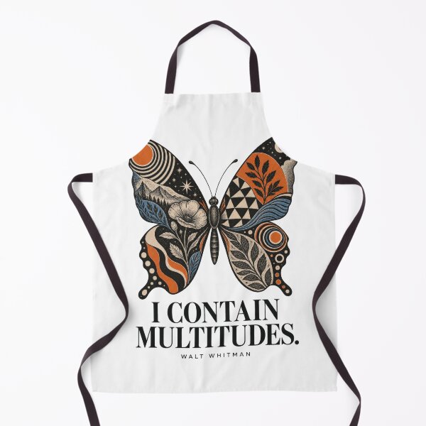 Item preview, I Contain Multitudes Walt Whitman Butterfly Art designed and sold by MadeWithMS.