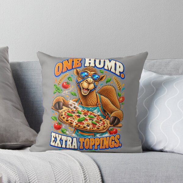 Item preview, One Hump. Extra Toppings – Funny Lifestyle, Food and Pets T-Shirt – Funny Camel T-Shirt Animal Graphic Camel T-Shirt designed and sold by Camel & Quirk.