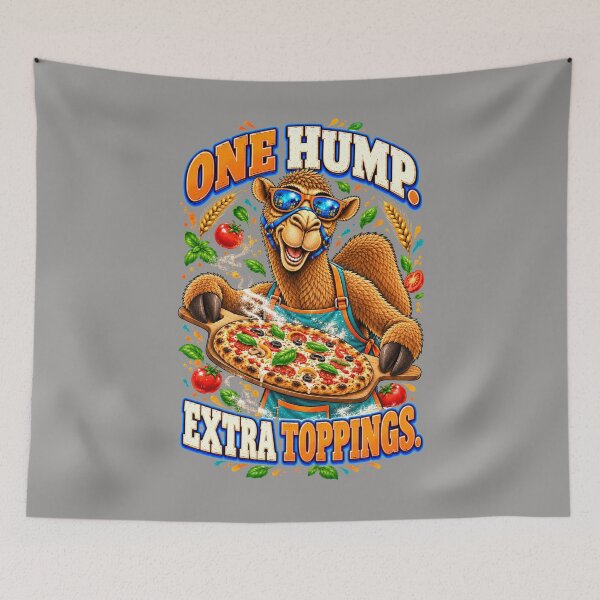 Item preview, One Hump. Extra Toppings – Funny Lifestyle, Food and Pets T-Shirt – Funny Camel T-Shirt Animal Graphic Camel T-Shirt designed and sold by Camel & Quirk.