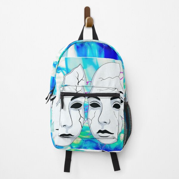 Item preview, Broken Masks – Glitch Aesthetic Cracked Face Art designed and sold by GoldenSparkleShop.
