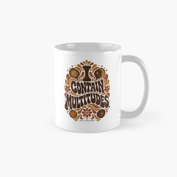 Item preview, I Contain Multitudes Retro Typography Quote designed and sold by MadeWithMS.