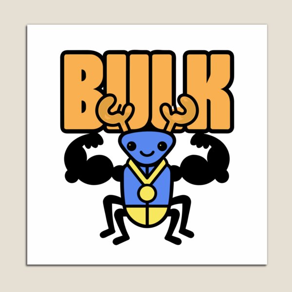 Artikelvorschau, Masseaufbau - Hirschkäfer-Bodybuilder entworfen und verkauft von BysonDesigns.