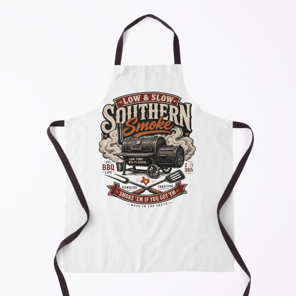 Item preview, Southern Smoke Low and Slow BBQ Slogan gift for BBQ Brisket lovers, cooks & chefs designed and sold by LD ART.