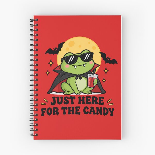 Item preview, Just Here for the Candy Vampire Frog – Cute Halloween designed and sold by kstheladesigns.