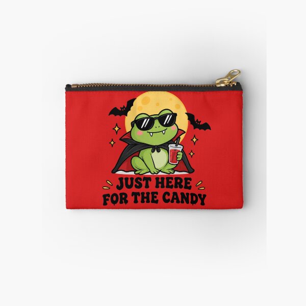 Item preview, Just Here for the Candy Vampire Frog – Cute Halloween designed and sold by kstheladesigns.