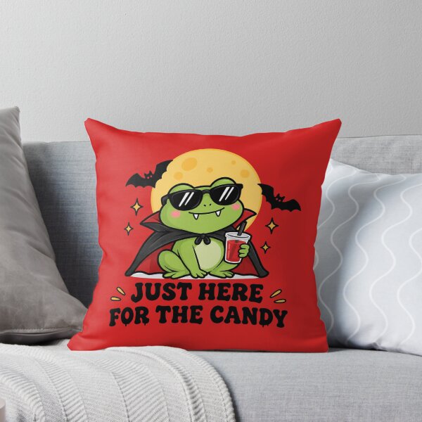 Item preview, Just Here for the Candy Vampire Frog – Cute Halloween designed and sold by kstheladesigns.