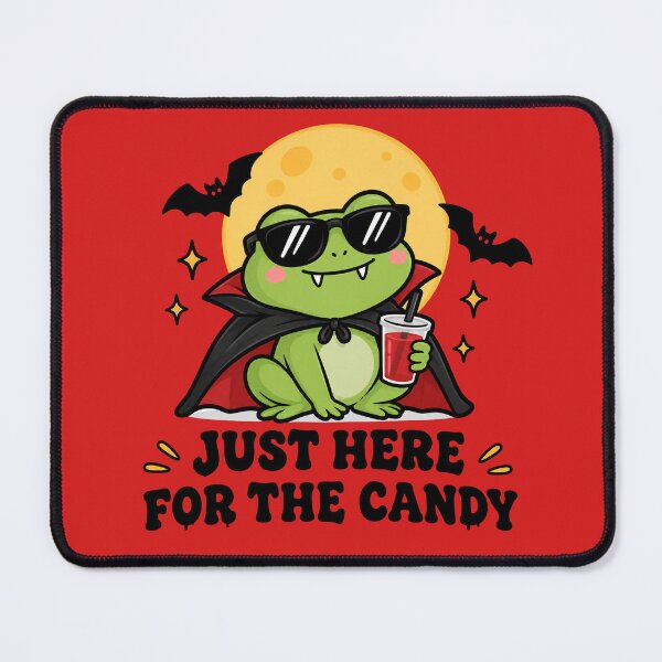 Item preview, Just Here for the Candy Vampire Frog – Cute Halloween designed and sold by kstheladesigns.