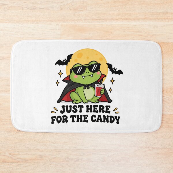 Item preview, Just Here for the Candy Vampire Frog – Cute Halloween designed and sold by kstheladesigns.