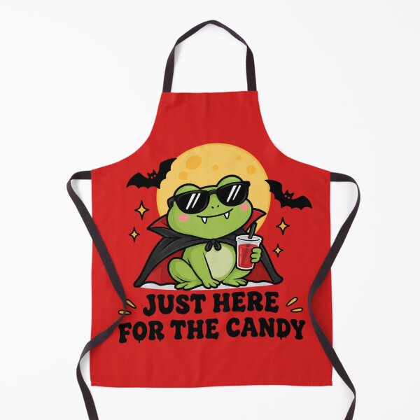 Item preview, Just Here for the Candy Vampire Frog – Cute Halloween designed and sold by kstheladesigns.