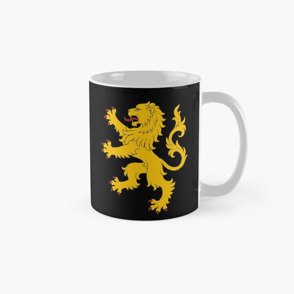 Item preview, Golden Lion Rampant – Medieval Heraldic Lion Emblem Design designed and sold by Fradikal.