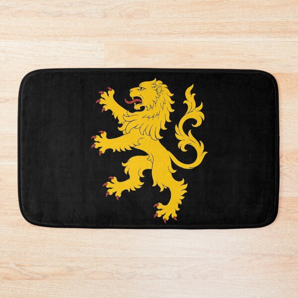Item preview, Golden Lion Rampant – Medieval Heraldic Lion Emblem Design designed and sold by Fradikal.