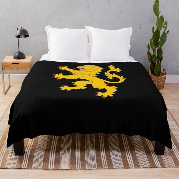 Item preview, Golden Lion Rampant – Medieval Heraldic Lion Emblem Design designed and sold by Fradikal.