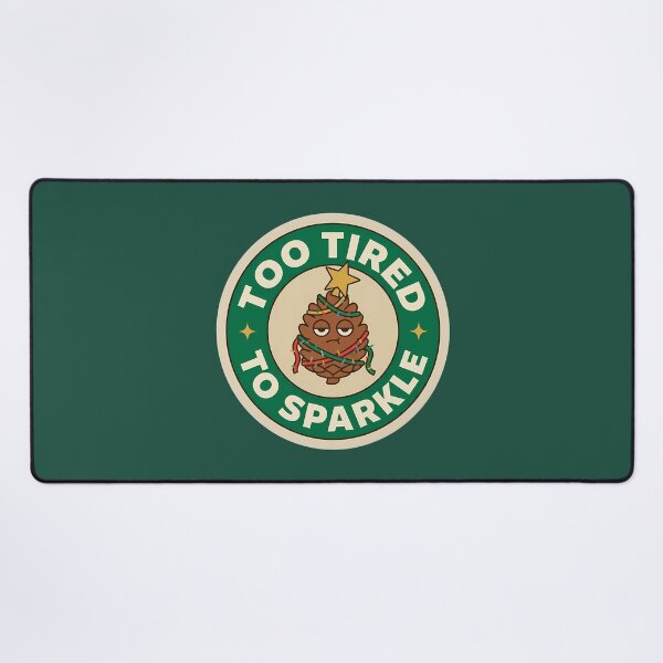 Item preview, Too Tired To Sparkle Funny Pinecone Badge designed and sold by DripCultureLab.