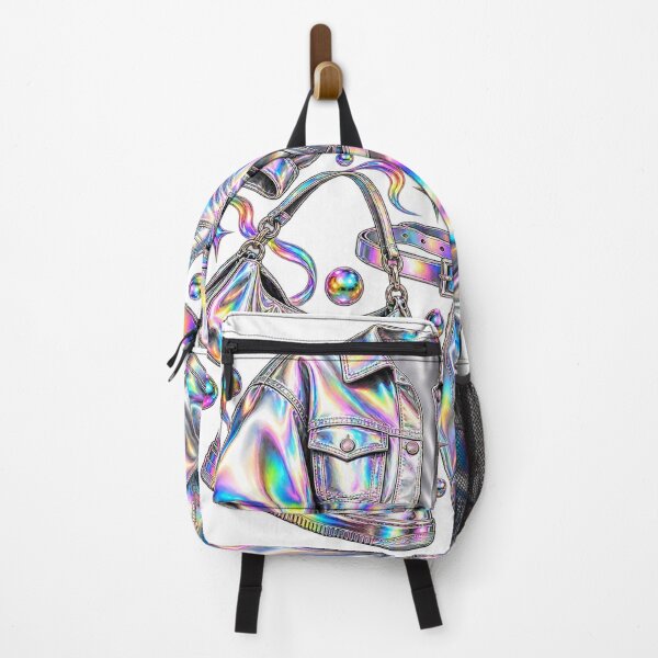Item preview, Barrel Denim Edit - Chrome Rainbow Current Fashion Collage designed and sold by The198X.