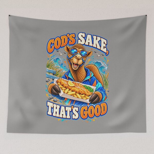 Item preview, Fish & Chips Camel – Funny Lifestyle, Food and Pets T-Shirt – Funny Camel T-Shirt Animal Graphic Camel T-Shirt designed and sold by Camel & Quirk.