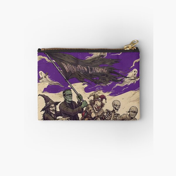 Item preview, Halloween Landing Classic Monsters Graveyard Vintage Art designed and sold by BrainConstip.