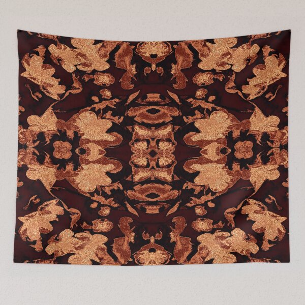 Item preview, Copper Floral Damask – Luxurious Botanical Pattern designed and sold by SulkaCreative.