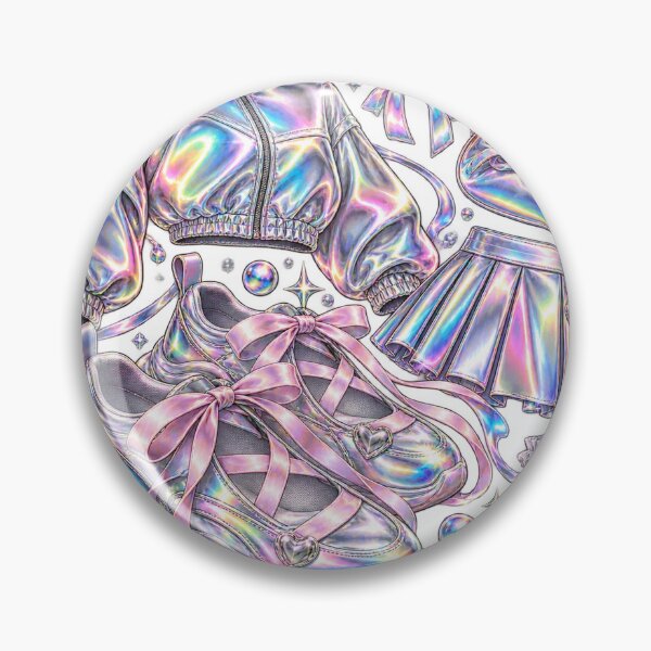 Item preview, Ballet Sport Fusion - Chrome Rainbow Current Fashion Collage designed and sold by The198X.