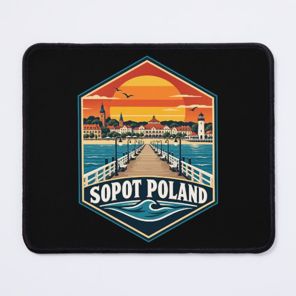 Item preview, Sopot Trojmiasto Poland Retro designed and sold by TomFrontierArt.