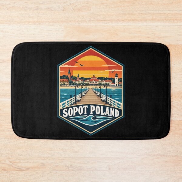 Item preview, Sopot Trojmiasto Poland Retro designed and sold by TomFrontierArt.