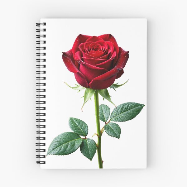 Item preview, Beautiful Red Rose with Green Leaves designed and sold by Utopian-Magic.