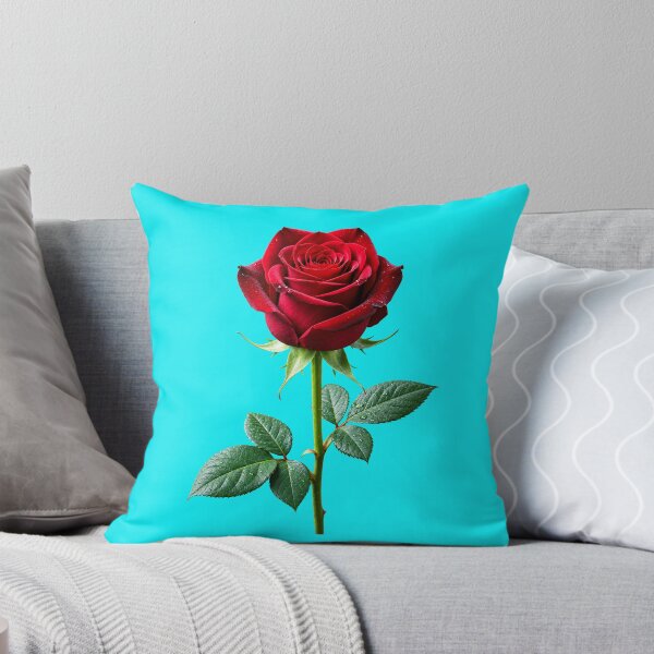 Item preview, Beautiful Red Rose with Green Leaves designed and sold by Utopian-Magic.