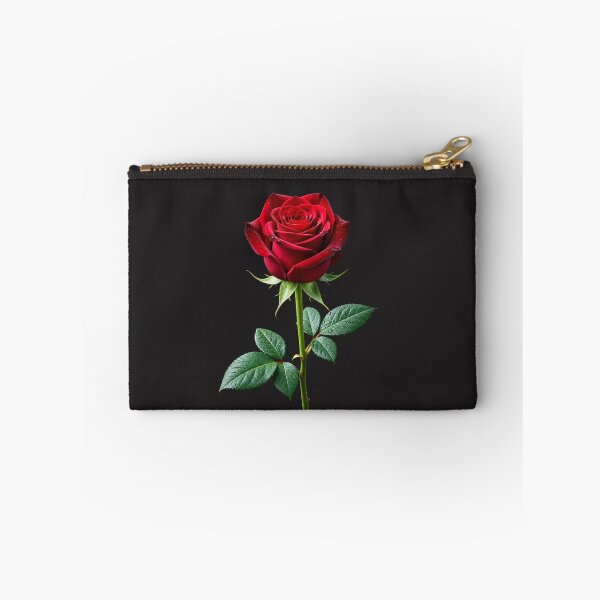 Item preview, Beautiful Red Rose with Green Leaves designed and sold by Utopian-Magic.
