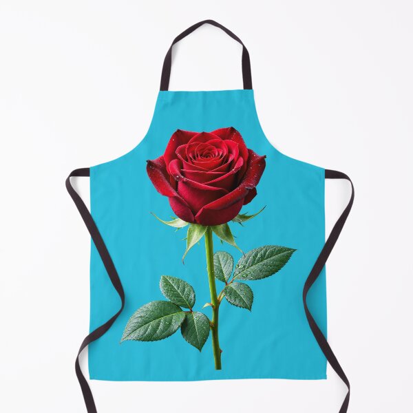Item preview, Beautiful Red Rose with Green Leaves designed and sold by Utopian-Magic.