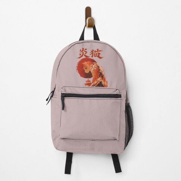Item preview, Distressed Kanji Calligraphy – Flame Cat (炎猫) designed and sold by DSC-Fashion.
