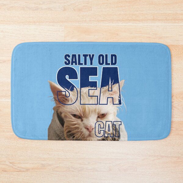Item preview, Salty Old Sea Cat Funny Grumpy Sailor Humor designed and sold by DreamBig-Shop.