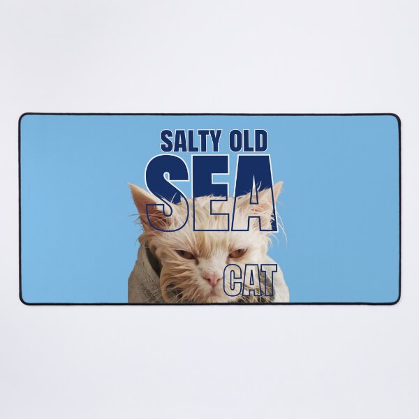 Item preview, Salty Old Sea Cat Funny Grumpy Sailor Humor designed and sold by DreamBig-Shop.