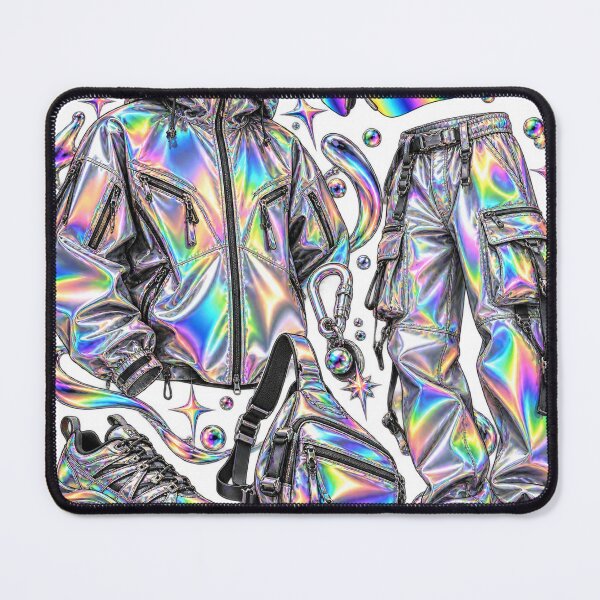 Item preview, Utility Street Set - Chrome Rainbow Current Fashion Collage designed and sold by The198X.
